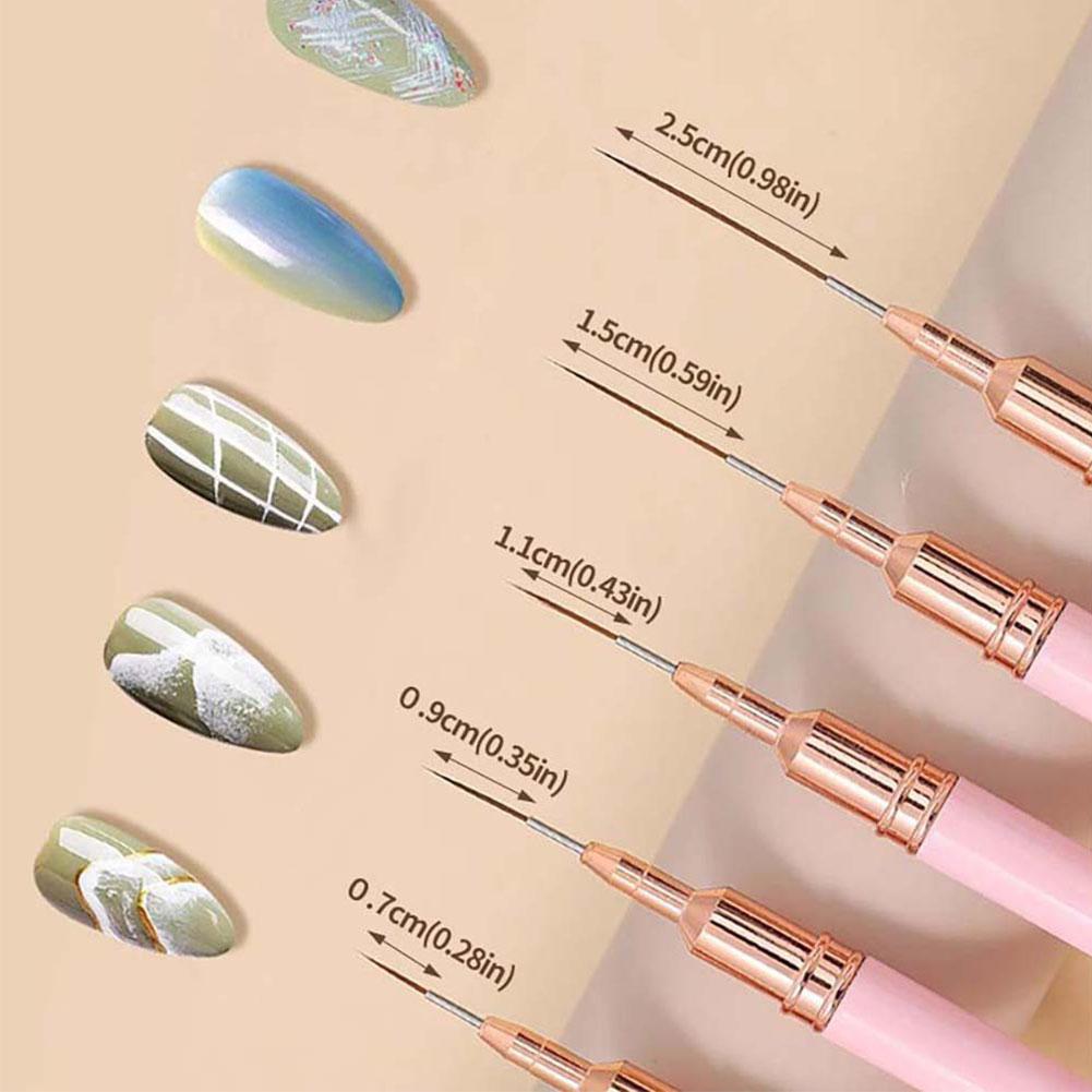 Set di 5 Pennelli per Nail Art - Brush Bristle Set recensione e prezzo