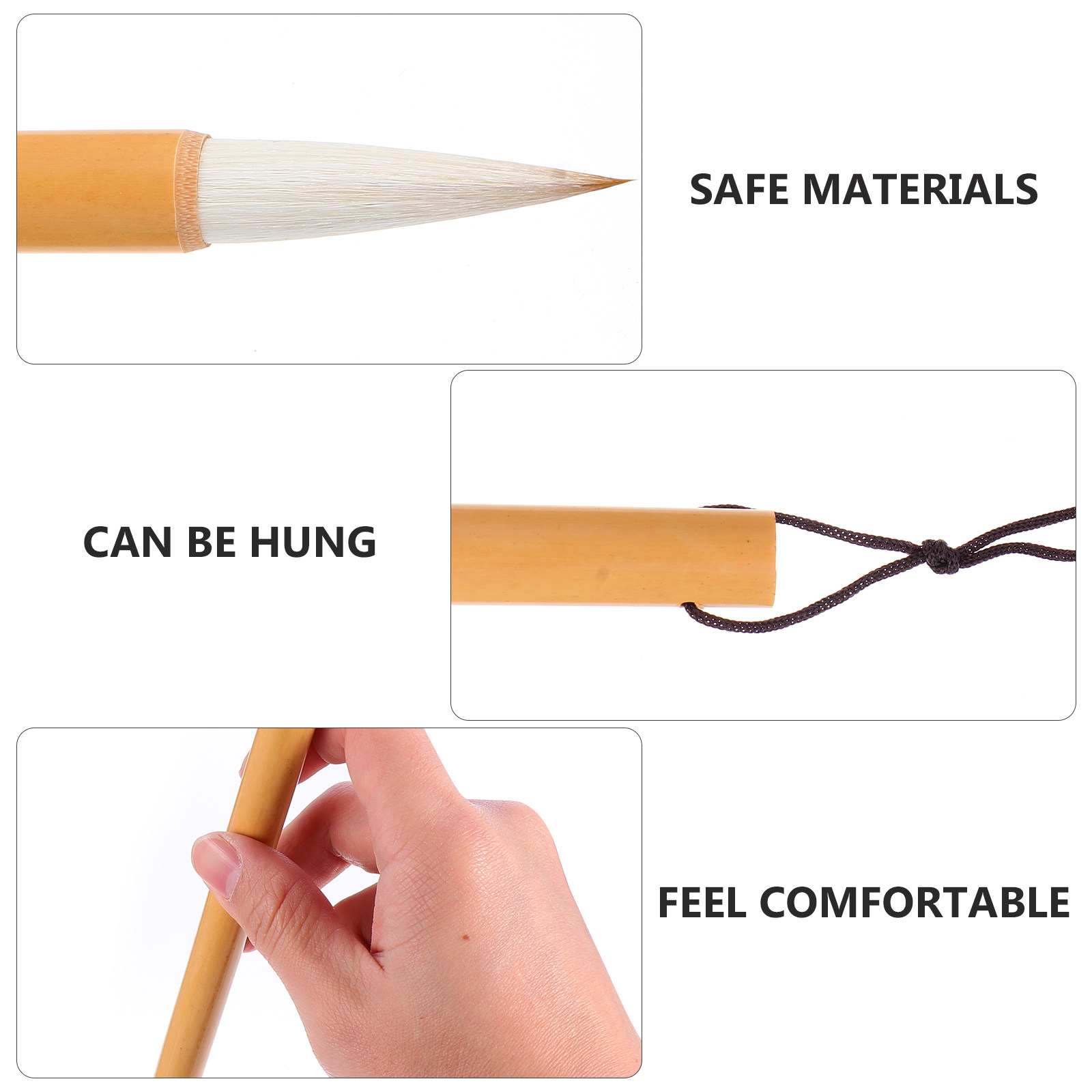 Set di 3 Pennelli per Calligra - Brush Bristle Set recensione e prezzo
